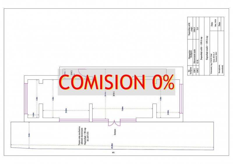 Titan Investitie  Spatiu comercial, 109 mp (h=6m) +100 mp teren (extindere),